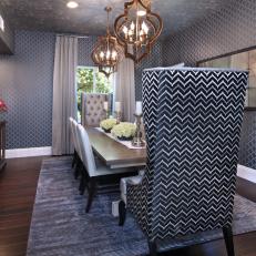 Updated, Glamorous Dining Room