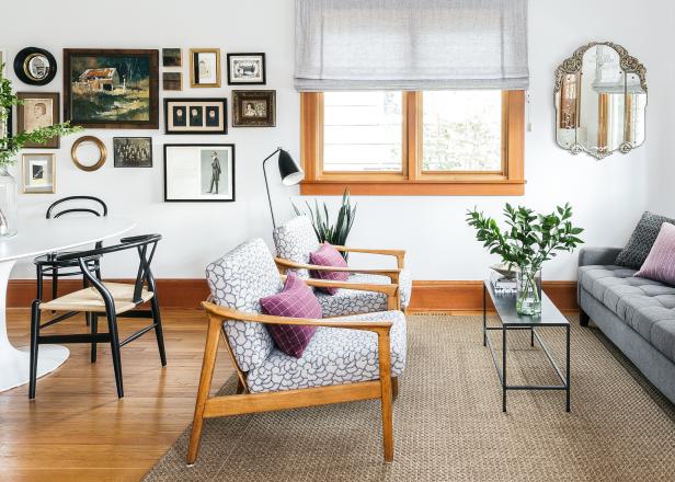 Living Room With Twin Armchairs