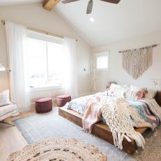 Boho-Style Teen Room Complete With Layered Rugs