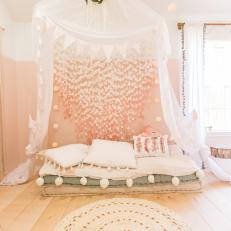 Daybed on Floor With Canopy