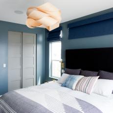 Contemporary Blue Bedroom is Sophisticated 
