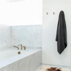 Luxurious Marble-Clad Bathtub