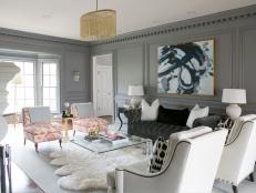 Chic and Welcoming Living Room is Transitional