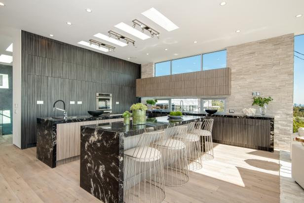 Contemporary Kitchen With Dual Islands, Double Island Kitchen Images