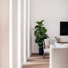 Vertical Windows Bring Natural Light Into Modern Living Room 