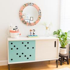 Domino Cabinet in Girl's Bedroom