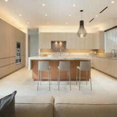 Contemporary Kitchen With Open Layout