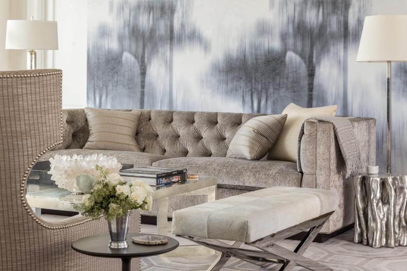 Silver Art Deco Living Room