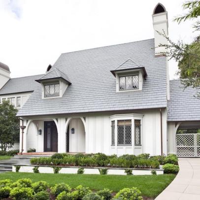 Timeless, Inviting Exterior With Tudor Revival Features