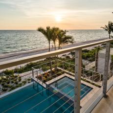 Beach House Balcony With Gulf View