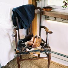 Worn Chair Adds Charm to Guest Cottage