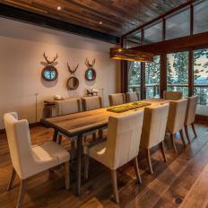 Ski Getaway Dining Room With Table for Ten