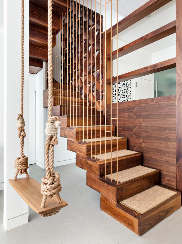 Interior: Simple And Neat Designs Using Brown Wooden Staircase Design Home  Interior Ideas, … | Stair railing design, Interior stair railing, Wooden  staircase design