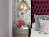 Romantic Bedroom With Floral Wallpaper