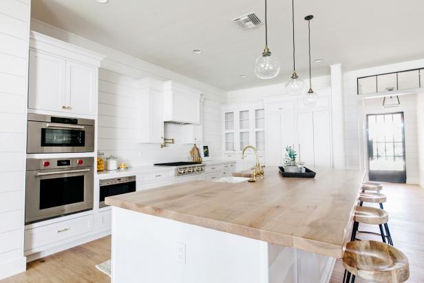 Stainless Steel Appliances in Functional, Open Plan Kitchen 