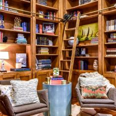 Cozy Waiting Area with Library 