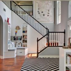 Eclectic Foyer is Welcoming, Sophisticated 