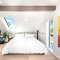 Tiny Home's Open, Inviting Loft Bedroom