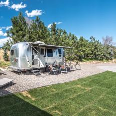 Airstream Trailer Acts as Tiny House's Guest Quarters