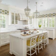 Open, Cottage Kitchen in Bright White