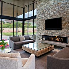 Cozy, Contemporary Living Room