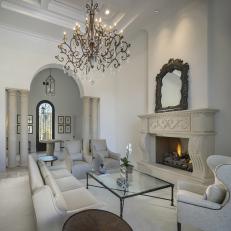 Columns Create Open, Yet Defined Rooms in Silverleaf Estate's Common Spaces