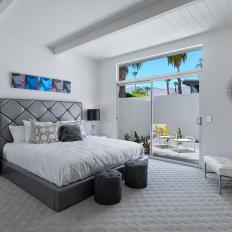 Modern Neutral Bedroom With Gray Carpet