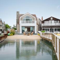 Waterfront House With Beach and Dock