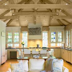 Windows Behind Kitchen Cabinets Showcase Home's Lake View