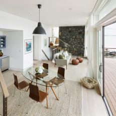 Simple, Neutral Design Connects the Lighthouse's Interior Design to Its Surroundings