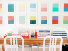 Eclectic, Colorful Dining Room 