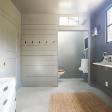 Boys' Bathroom with Unique, Schoolhouse Features