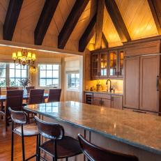 Lake House Kitchen and Dining Room 