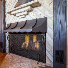 Custom Fireplace Creates Focal Point in Living Room