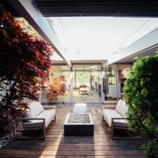 Modern Courtyard Layered with Clean Lines