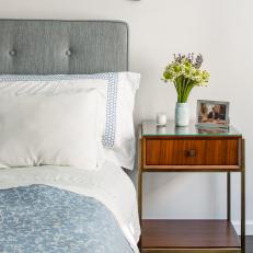 Master Bedroom Nightstand and Bed