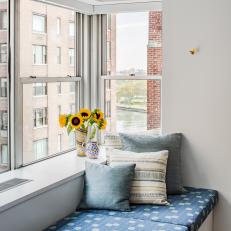 Window Seat and Sunflowers
