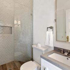 Neutral Bathroom With Glass Shower