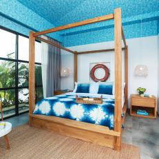 Guest Bedroom with Poolside Feel 