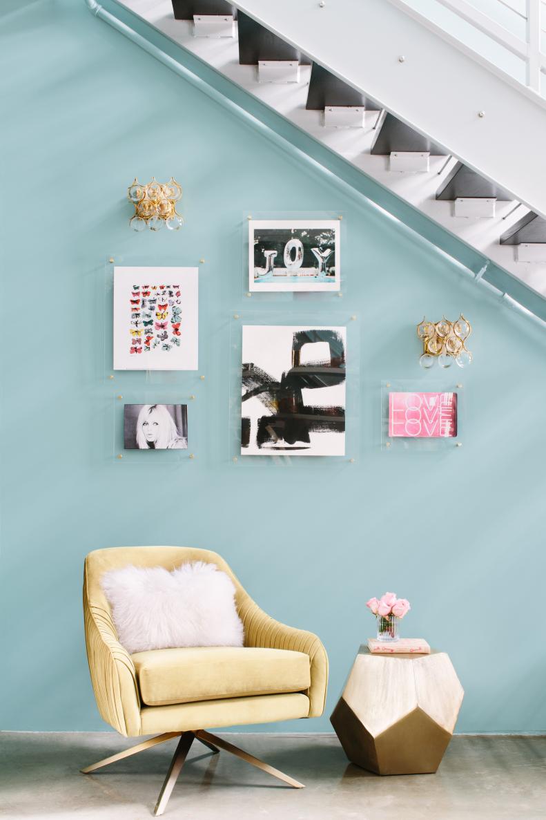 Girly Glam Apartment with Gallery Wall 