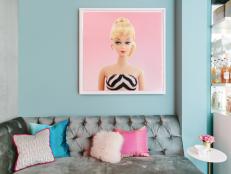 Girly Space Brought to Life with Texture and Color 