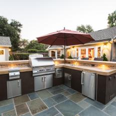 Outdoor Kitchen Makes Patio Living Easy and Convenient