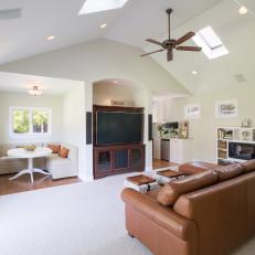 Family Room Addition Off Detached Garage