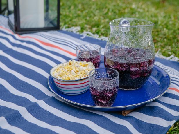 Make sure you have lots of goodies for your outdoor movie.