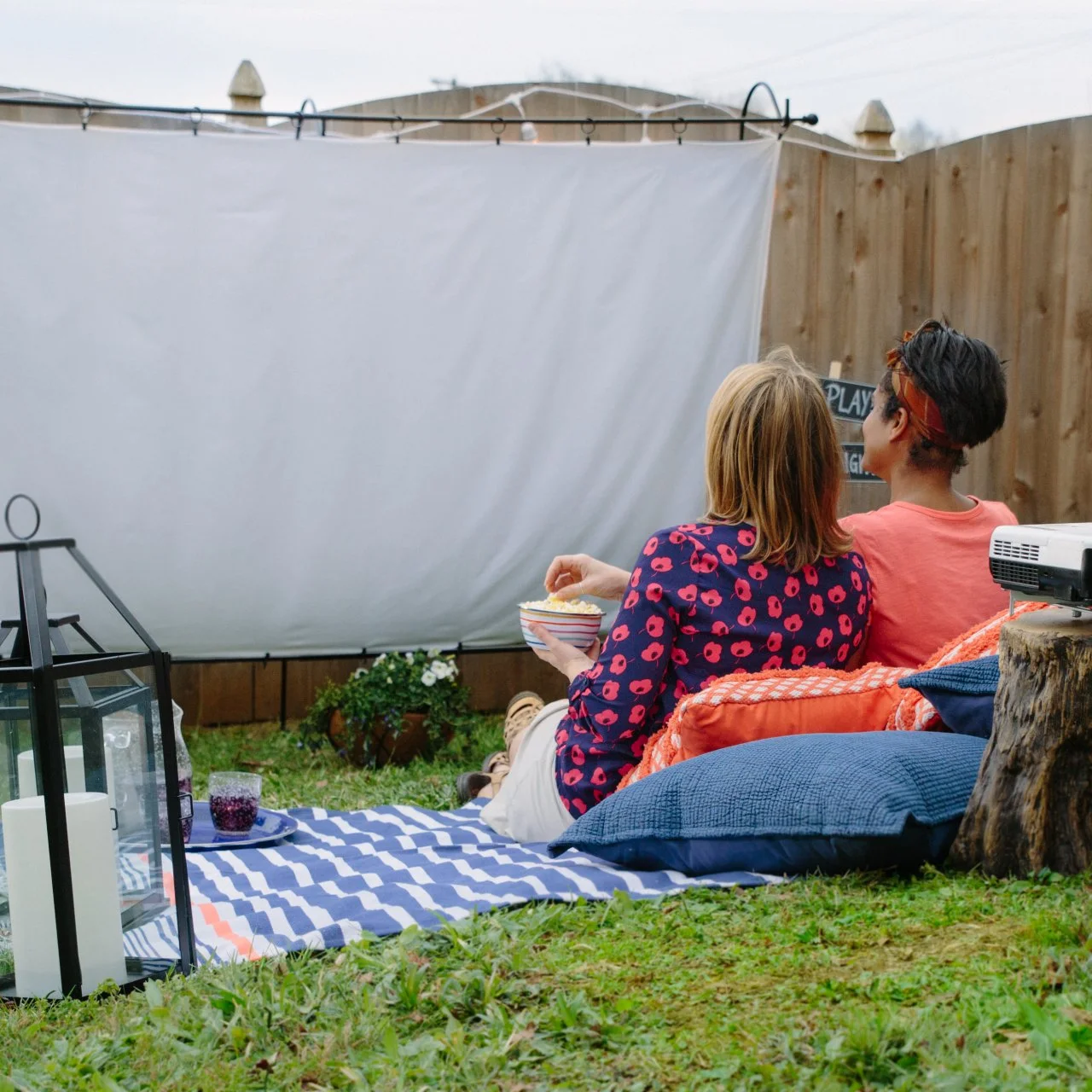 Make an Outdoor Movie Screen HGTV