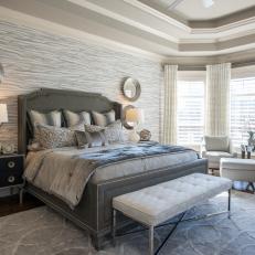 Modern Master Retreat With Gray Color Palette