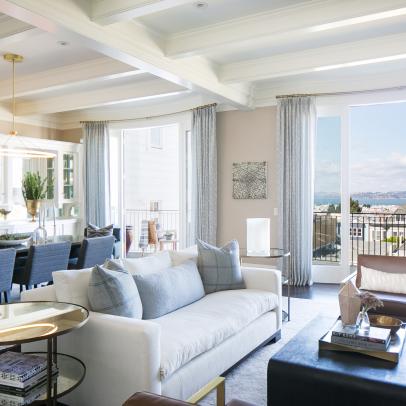 Apartment Living and Dining Areas With View