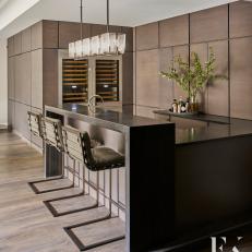 Contemporary Bar is Chic Gathering Spot