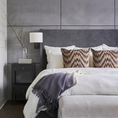 Contemporary Gray Master Bedroom