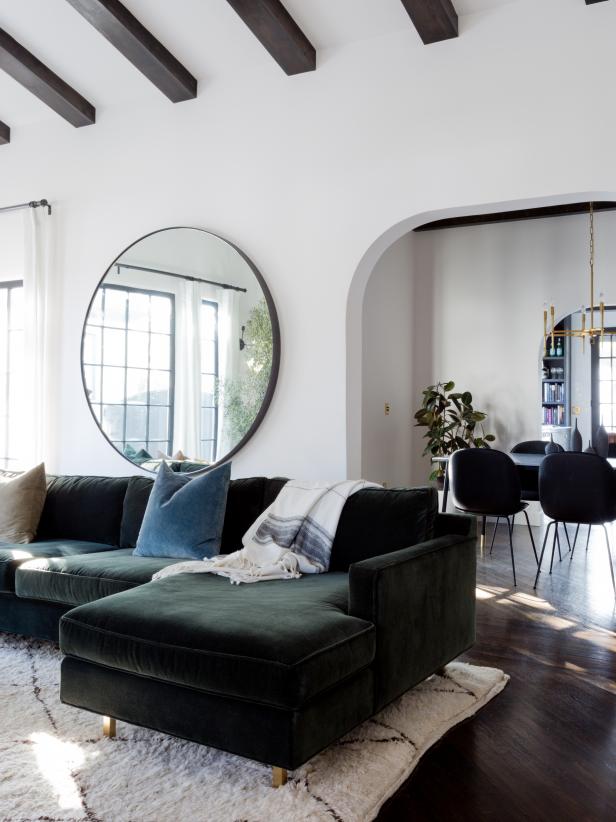15 Ways To Use A Round Mirror In Your, Mirror In Living Room
